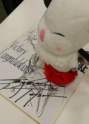 FF7クラウドの野村哲也直筆イラストプレゼント！Gバイクのキャンペーンにて | ◇めっつぉ：スクエニ&ガジェットニュース